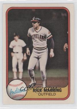 1981 Fleer - [Base] #403 - Rick Manning