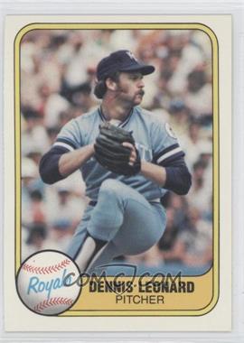 1981 Fleer - [Base] #42 - Dennis Leonard