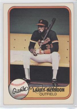 1981 Fleer - [Base] #451 - Larry Herndon