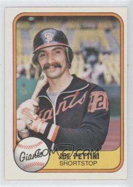 1981 Fleer - [Base] #453 - Joe Pettini