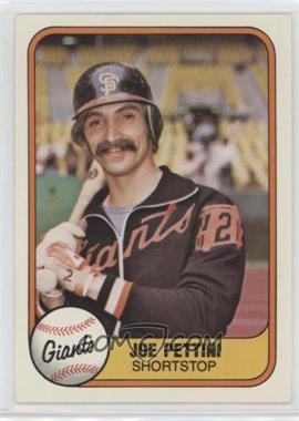 1981 Fleer - [Base] #453 - Joe Pettini