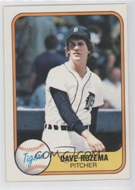 1981 Fleer - [Base] #464 - Dave Rozema