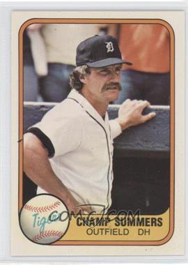 1981 Fleer - [Base] #466 - Champ Summers