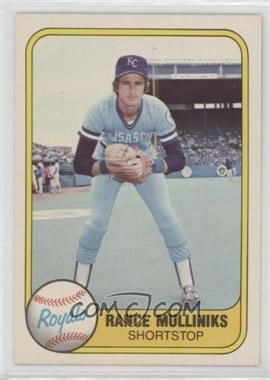 1981 Fleer - [Base] #48 - Rance Mulliniks