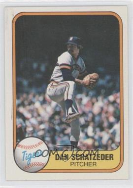 1981 Fleer - [Base] #482 - Dan Schatzeder