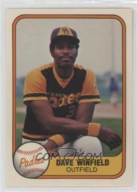 1981 Fleer - [Base] #484 - Dave Winfield