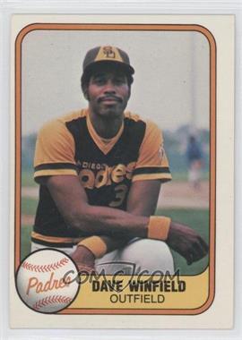 1981 Fleer - [Base] #484 - Dave Winfield