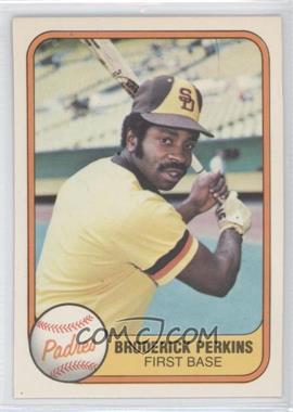 1981 Fleer - [Base] #498 - Broderick Perkins