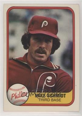 1981 Fleer - [Base] #5.1 - Mike Schmidt (Portrait)