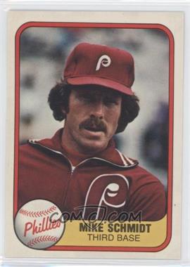 1981 Fleer - [Base] #5.1 - Mike Schmidt (Portrait)