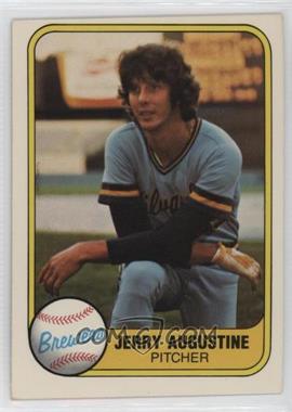 1981 Fleer - [Base] #514.1 - Billy Travers ("Jerry Augustine" on Front)