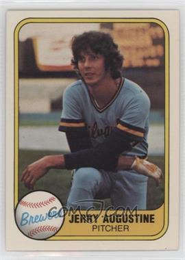 1981 Fleer - [Base] #514.1 - Billy Travers ("Jerry Augustine" on Front)