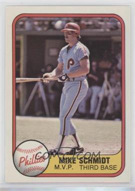 1981 Fleer - [Base] #5.2 - Mike Schmidt ("M.V.P" on Front)