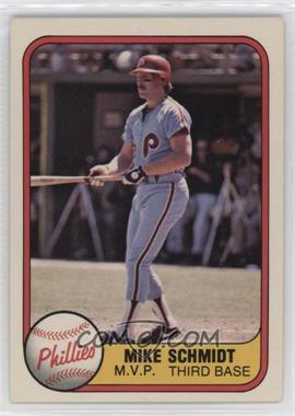 1981 Fleer - [Base] #5.2 - Mike Schmidt ("M.V.P" on Front)