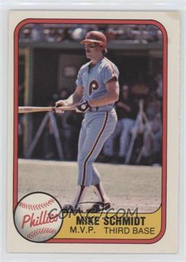 1981 Fleer - [Base] #5.2 - Mike Schmidt ("M.V.P" on Front) [EX to NM]