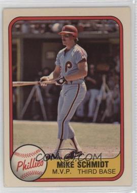 1981 Fleer - [Base] #5.2 - Mike Schmidt ("M.V.P" on Front)