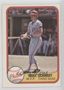 1981 Fleer - [Base] #5.2 - Mike Schmidt ("M.V.P" on Front)