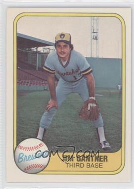 1981 Fleer - [Base] #522 - Jim Gantner