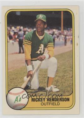 1981 Fleer - [Base] #574 - Rickey Henderson