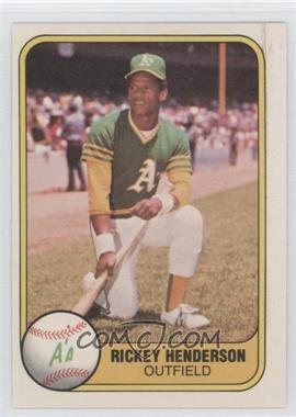 1981 Fleer - [Base] #574 - Rickey Henderson