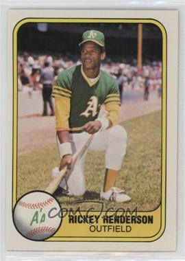 1981 Fleer - [Base] #574 - Rickey Henderson