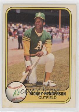 1981 Fleer - [Base] #574 - Rickey Henderson [Good to VG‑EX]