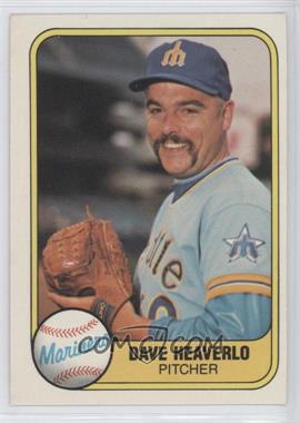 1981 Fleer - [Base] #594 - Dave Heaverlo