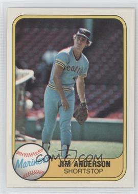 1981 Fleer - [Base] #598 - Jim Anderson