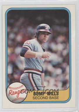 1981 Fleer - [Base] #628 - Bump Wills