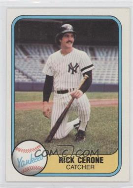 1981 Fleer - [Base] #83 - Rick Cerone