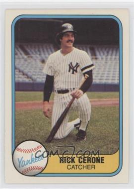 1981 Fleer - [Base] #83 - Rick Cerone