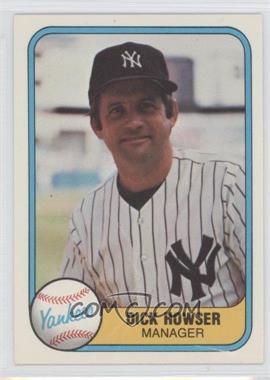 1981 Fleer - [Base] #84 - Dick Howser