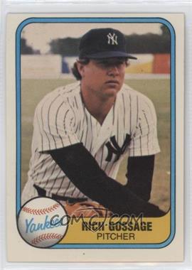 1981 Fleer - [Base] #89 - Rich Gossage