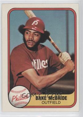 1981 Fleer - [Base] #9 - Bake McBride