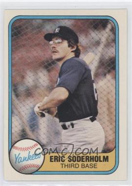 1981 Fleer - [Base] #92 - Eric Soderholm