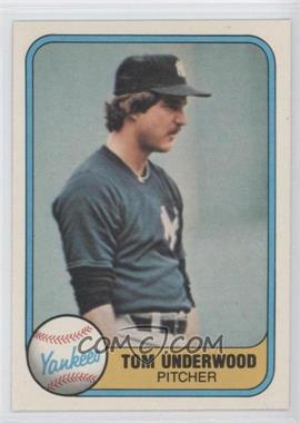 1981 Fleer - [Base] #97 - Tom Underwood