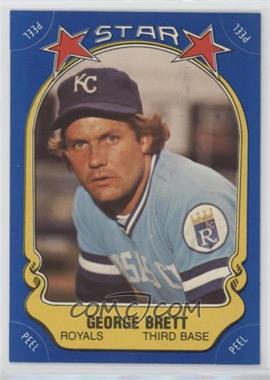 1981 Fleer Star Stickers - [Base] #_GEBR - George Brett (Checklist Back)