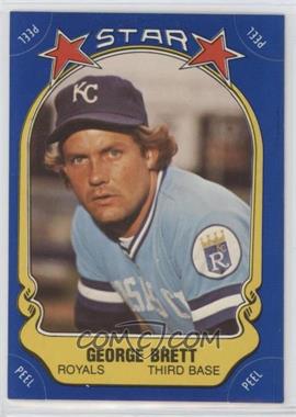 1981 Fleer Star Stickers - [Base] #_GEBR - George Brett (Checklist Back)