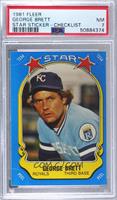 George Brett (Checklist Back) [PSA 7 NM]