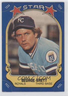 1981 Fleer Star Stickers - [Base] #_GEBR - George Brett (Checklist Back)