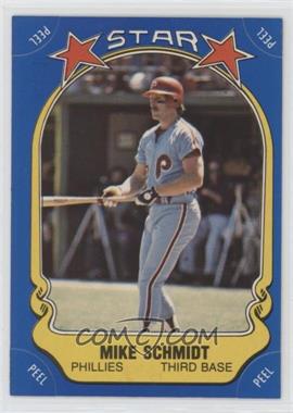 1981 Fleer Star Stickers - [Base] #_MISC - Mike Schmidt (Checklist Back)