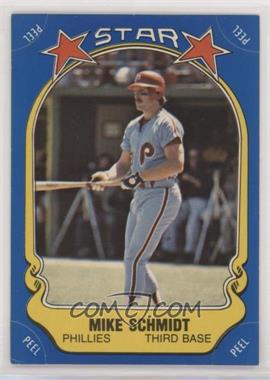 1981 Fleer Star Stickers - [Base] #_MISC - Mike Schmidt (Checklist Back)