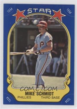 1981 Fleer Star Stickers - [Base] #_MISC - Mike Schmidt (Checklist Back)