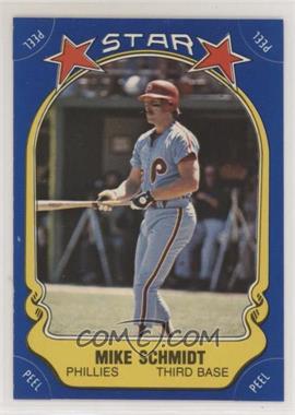 1981 Fleer Star Stickers - [Base] #_MISC - Mike Schmidt (Checklist Back)