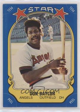 1981 Fleer Star Stickers - [Base] #122 - Don Baylor [Good to VG‑EX]