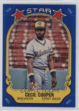 1981 Fleer Star Stickers - [Base] #16 - Cecil Cooper