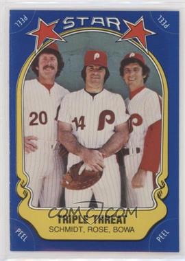 1981 Fleer Star Stickers - [Base] #43 - Mike Schmidt, Pete Rose, Larry Bowa