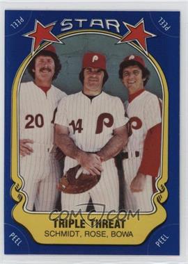 1981 Fleer Star Stickers - [Base] #43 - Mike Schmidt, Pete Rose, Larry Bowa