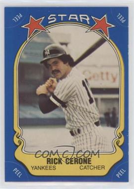 1981 Fleer Star Stickers - [Base] #88 - Rick Cerone