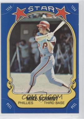 1981 Fleer Star Stickers - [Base] #9 - Mike Schmidt (bat swinging)